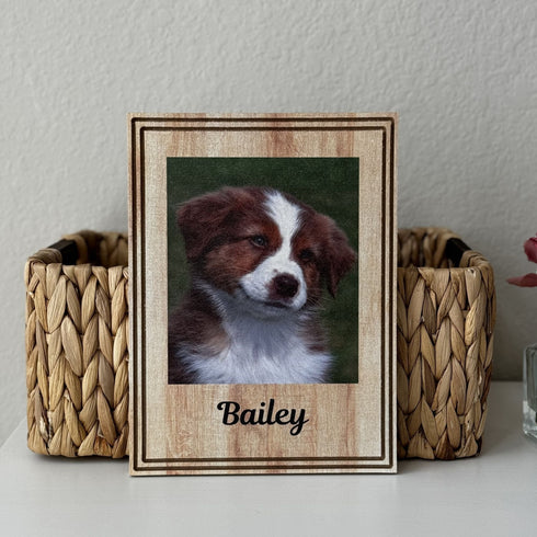 Custom Portraits Using Pet Photo on Wood Personalized Dog Portraits Cat Portraits Custom Dog Portraits Custom Pet Memorial Art