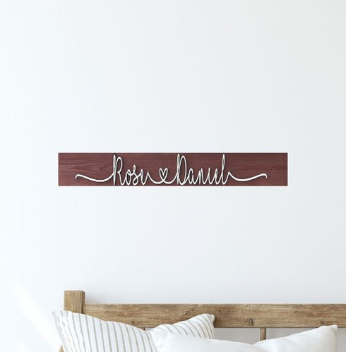 Personalized Couple Gifts / Love Couples Name Pallet Sign / Boyfriend Girlfriend Gift / Fiance Wedding Anniversary Gift / Custom Name