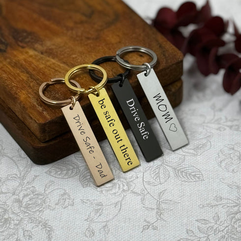 Stainless Steel Keychain | Custom Engraved Key Chain Personalized Gifts for Him | Best Friend Gifts Gifts for Mom Birthday Gift Boyfriend