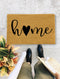 Home Heart Door Mat, Funny Doormat, Housewarming Gift, Wedding Gift - 68