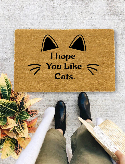 Cat Door Mat - Cat lovers gift, New Home Gift, Funny Door mat, Housewarming Gift - 44