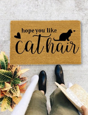 Cat Door Mat - Cat lovers gift, New Home Gift, Funny Door mat, Housewarming Gift - 58