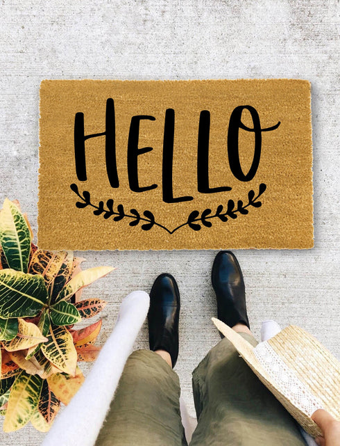 Hello Door Mat, Funny Doormat, Housewarming Gift, New Home Gift - 62