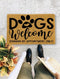 Dogs welcome humans by appointment, Housewarming gift, Closing Gift, Funny Door mat, New home gift, Wedding gift - 106