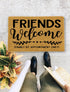 Friends Welcome Family by Appointment Only, Housewarming gift, Closing Gift, Funny Door mat, New home gift, Wedding gift - 108