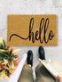Hello, Closing Gift, Funny Door mat, New home gift, Wedding gift - 113