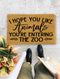 I Hope You Like Animals You're Entering the Zoo, Closing Gift, Funny Door mat, New home gift, Wedding gift - 117