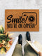 Smile You're On Camera| Housewarming Gift | Closing Gift | Welcome Doormat | Front Doormat, Take Off Your Shoes Sale - 325