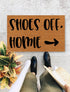 Shoes Off, Homie, No Shoes In My House Take off your shoes | Housewarming Gift | Closing Gift | Doormat | Front Doormat | Monogram Rug - 312