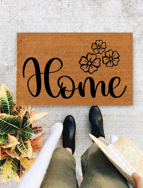 Home Doormat, Family Doormat, Realtor Gift | Housewarming Gift | Closing Gift | Welcome Doormat | Front Doormat | Monogram Rug - 330