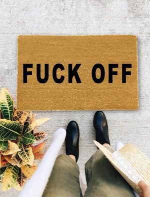 Fuck Off, Closing Gift, Funny Door mat, New home gift, Wedding gift - 12