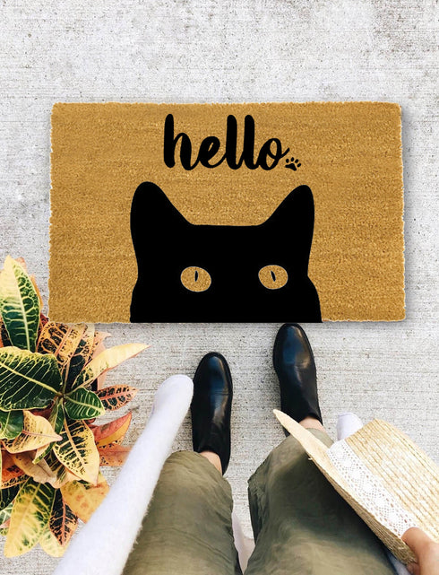 Cat Door Mat - Hello cat., Cat lovers gift, New Home Gift, Funny Door mat, Housewarming Gift - 20