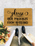 Funny Doormats, Closing Gift, Funny Door mat, New home gift, Wedding gift - 2081